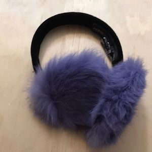 Rabbit fur earmuffs